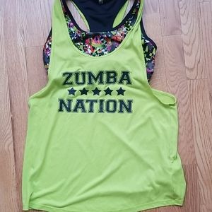 Zumba Tank w Attached Bra